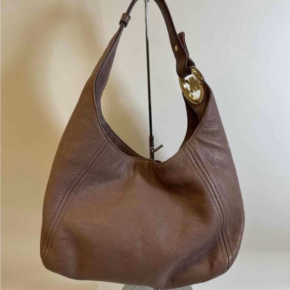 MICHAEL Kors Tan Leather Hobo Bag - Picture 3 of 7